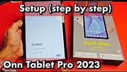 Onn Tablet Pro 2023: How to Setup (step by step)