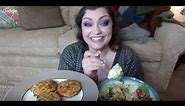 Portobello Pizzas & Salad | LIVE MUKBANG (EATING SHOW)