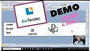 Bartender Software Ultralite demo tutorial and quick overview
