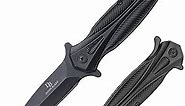 DOOM BLADE EDC Spring Assist Folding Pocket knife,Glass Breaker, Cool Knives for Outdoor Camping - Military Style - Tactical Knife with Liner Lock (Knife * 1)