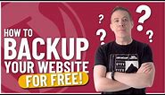 How To Backup WordPress Website | Ultimate FREE Guide