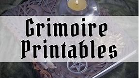 Free Download Grimoire Pages - Your Printable Book of Shadows PDF! (2024 update)