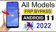 ANDROID 11 FRP BYPASS 2022 | All Model Phones (Without PC)🔥🔥🔥