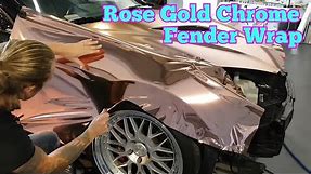 Rose Gold Fender Wrap | Wrap Your Car In Rose Gold