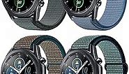 20mm Nylon Sport Quick Release Bands Compatible with Samsung Galaxy Watch 42mm/Active2 44mm 40mm/Gear Sport/Gear S2 Classic/Garmin Vivoactive 3/Forerunner 645/Ticwatch for Women & Men