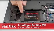 How to Install a SanDisk® SSD in Your Laptop | Step by Step Tutorial