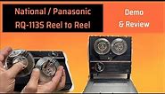 FORGOTTEN FORMAT Vintage 60s Reel Tape Player National Panasonic RQ 113S Retro Music Demo Review
