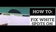 How to fix laptop display white spots