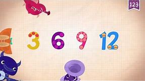 Learn Number Twelve 12 in English & Counting, Math by Endless Alphabet Kids Educational Video