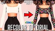 Make Your Own CC - Part 1: Recolors | Sims 4 CC Tutorial