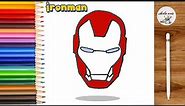 Ironman drawing : how to draw iron man face