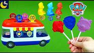 LOTS of Paw Patrol Popsicles and Candy Maker! Paw Patroller Ice Pops Pup Toys DIY Kids Food Craft!