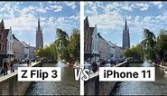 Samsung Galaxy Z Flip3 versus iPhone 11: CAMERA TESTS — Photo and video comparisons