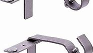 Kenney Fast Fit 5/8" No Measure Curtain Rod Brackets, Pewter