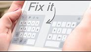 How to Fix iPad Keyboard (Split, small, in the middle...)