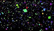Free Looping Video Background of Confetti for New Years