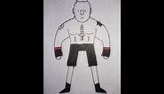 How To Draw Brock Lesnar | WWE ( Easy )