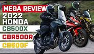 New Honda CBR500R, Honda CB500X & Honda CB500F Review (2022) | Honda CB500 Launch Ride Test 2022