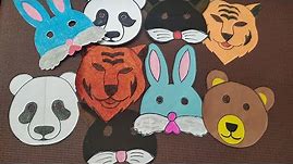 DIY Animal masks | Tiger Mask | Panda Mask | Bear Mask | Cat Mask | Rabbit Mask | Paper Craft Masks
