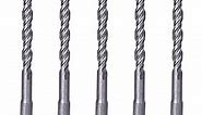 SDS Plus Rotary Hammer Drill Bit 3/8 In. x 6 In. Masonry Concrete Rock Drill-5Pcs