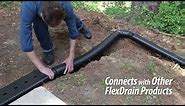 Using StealthFlow to Divert Rainwater from Downspouts | No-Dig Drainage Solutions