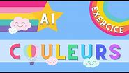 Les couleurs : exercice vocabulaire - Colors in French : exercise