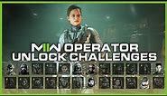 ALL Operator Unlock Challenges in Modern Warfare 2! (How to Unlock MW2 Operators)
