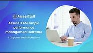 AssessTEAM simple performance management software - employee evaluation demo