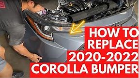 How to Replace 2020-2022 Toyota Corolla Front Bumper | Step by Step for Beginners | ReveMoto