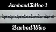 DIY Easiest Barbed Wire Arm Band Tattoo Step by Step Tutorial
