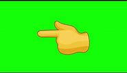 Backhand Index Finger Pointing Left Animated Emoji in (4K Quality + Free Download Google Drive Link)