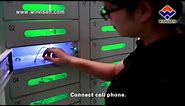 24 Secured Lockers Cell Phone Charging Kiosk by Winnsen