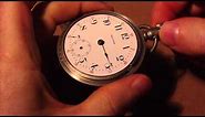 How I install watch hands, Waltham model 1883 pocket watch