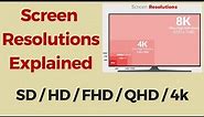 Screen Resolutions Explained: SD vs HD vs Full HD vs 2K vs QHD vs 4K