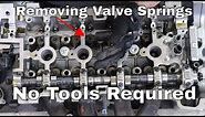 Removing Valve Springs Without Any Special Tools - No Machine Shop Needed - Fix Bent Valves