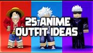 25 Anime Outfit Ideas Compilation #roblox
