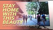 We Try the Devant 65-Inch Smart Quantum UHD TV!