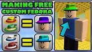 Make Your Own Custom Fedora For FREE! (ROBLOX)