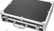 ERINGOGO Aluminum Briefcase - 11 Inch Hard Laptop Briefcases with Key Lock, Multifunctional Attache Case