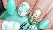 Easy Palm Tree Nail Art (Using a Toothpick!)