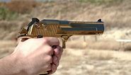 Shooting My Gold Desert Eagle .50 AE