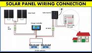 Solar System wiring connection diagram #solarsystem #wiring #solarpanel