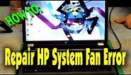 Simple Fix - How to Repair HP Pavilion 90B System Fan Error