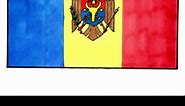 Drawing Moldova Flag