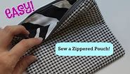 How to Sew a Basic Zippered Pouch