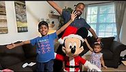 Unboxing The Home Depot 4 ft. Animated Holiday Mickey Mouse. Disney Christmas Home Decor