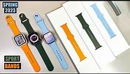 ALL NEW Spring 2023 Sport Bands (ALL COLORS) REVIEW | Apple Watch Ultra | Sky, Olive & Bright Orange