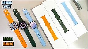 ALL NEW Spring 2023 Sport Bands (ALL COLORS) REVIEW | Apple Watch Ultra | Sky, Olive & Bright Orange