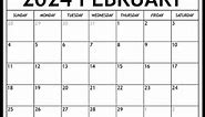 How to get free printable February 2024 calendar - Axnent