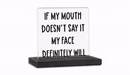 Funny Cubicle Decor, Humor, Sarcasm, Funny Office Decor Sign for Cubicle Home Office Desk Desktop Funny Work Anniversary for Women Coworker Friends Boss Employee Gifts Decorative Signs ZBB60
